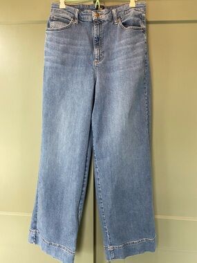 Lee Light Blue Wide-Leg High-Rise Jeans
